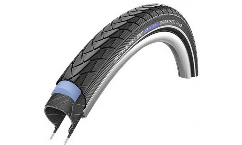 Padanga 20" Schwalbe Marathon Plus HS 348 Perf Wired 35-406 Black-Reflex 