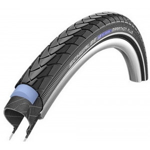 Padanga 28 x 1 1/2" Schwalbe Marathon Plus HS 348 Perf Wired 40-635 Black-Reflex