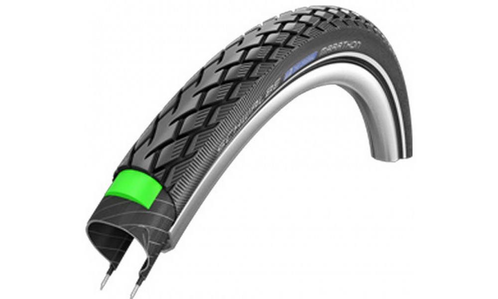 Padanga 28" Schwalbe Marathon HS 420 Perf Wired 28-622 / 700x28C Black-Reflex 