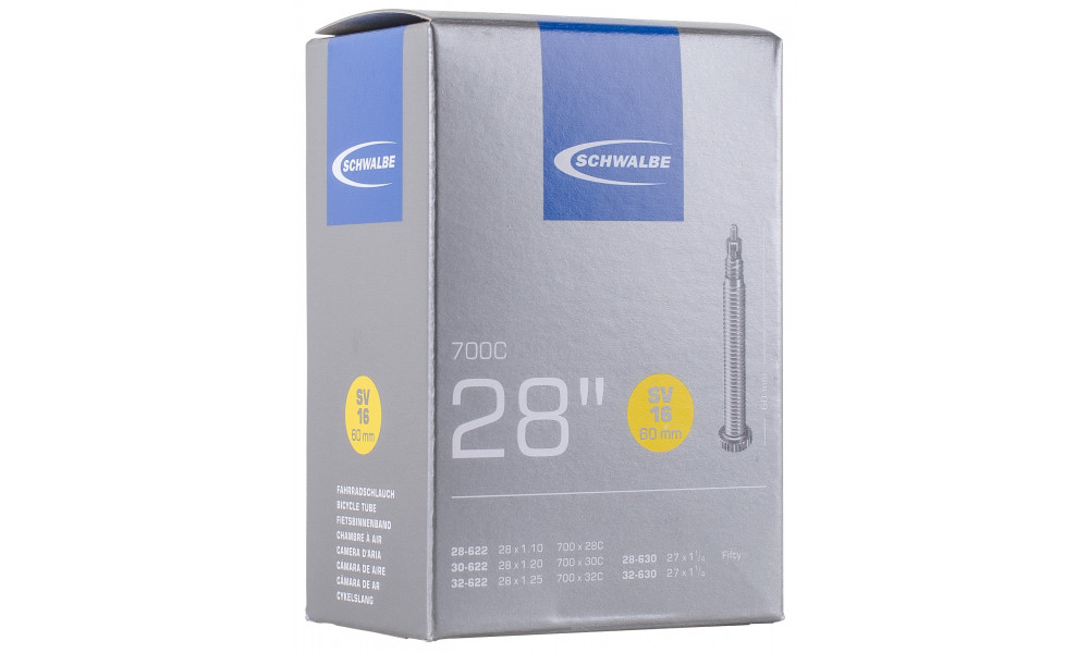 Kamera 27/28" Schwalbe SV16 Long (28-622/32-630) - 1