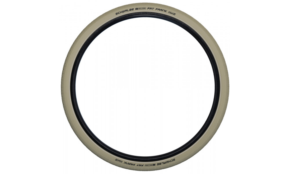 Padanga 28" Schwalbe Fat Frank HS 375, Active Wired 50-622 / 29x2.00 Creme-Reflex - 2