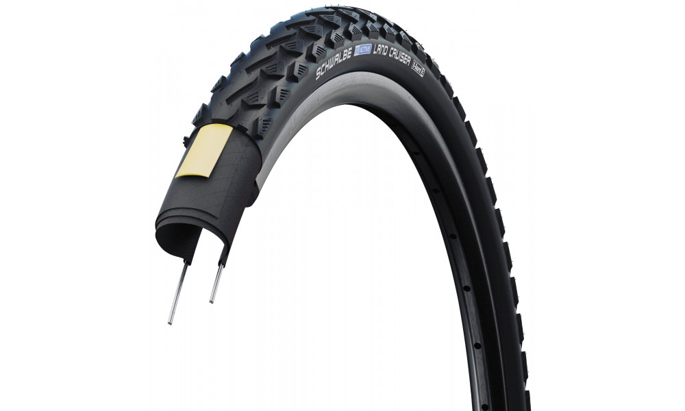 Padanga 28" Schwalbe Land Cruiser HS 450 Active Wired 37-622 / 28x1.40 Black - 2