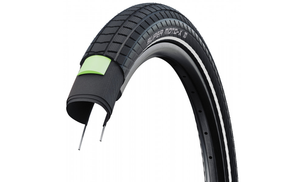 Padanga 20" Schwalbe Super Moto-X HS 439, Perf Wired 62-406 Reflex Addix Addix - 3
