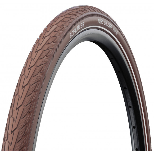 Padanga 28" Schwalbe Road Cruiser HS 484 Active Wired 47-622 / 28x1.75 Coffee-Reflex