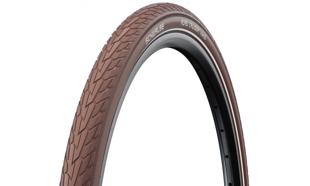 Padanga 28" Schwalbe Road Cruiser HS 484, Active Wired 47-622 / 28x1.75 Coffee-Reflex 