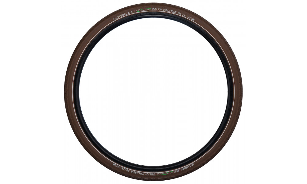 Padanga 28" Schwalbe Delta Cruiser Plus HS 431 Active Wired 37-622 / 28x1.40 Brown-Reflex - 2