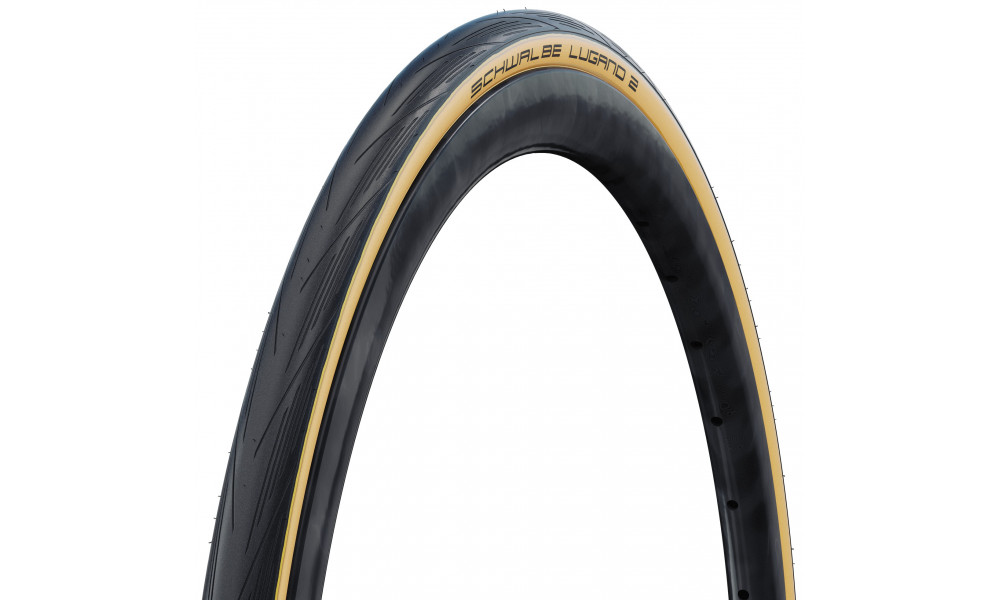 Padanga 28" Schwalbe Lugano II HS 471 Active Wired 25-622 / 700x25C Classic-Skin - 1
