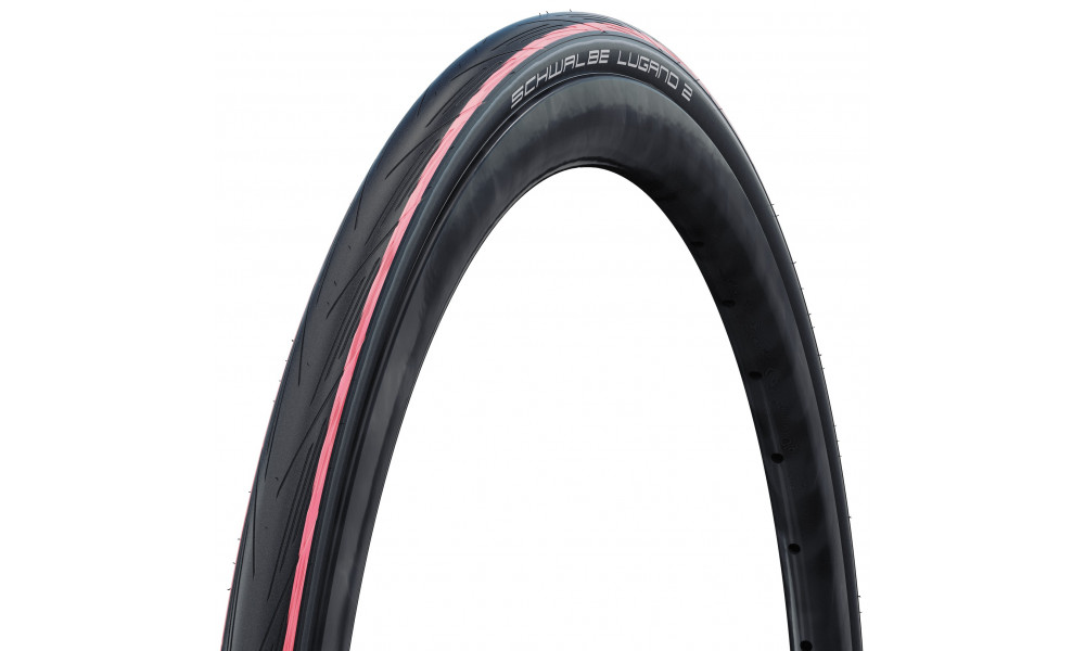 Padanga 28" Schwalbe Lugano II HS 471 Active Wired 25-622 / 700x25C Red Stripes 
