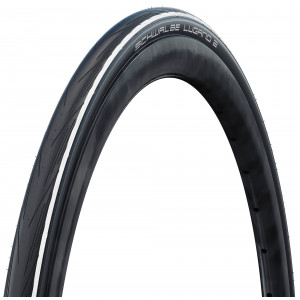 Padanga 28" Schwalbe Lugano II HS 471, Active Wired 25-622 / 700x25C White Stripes
