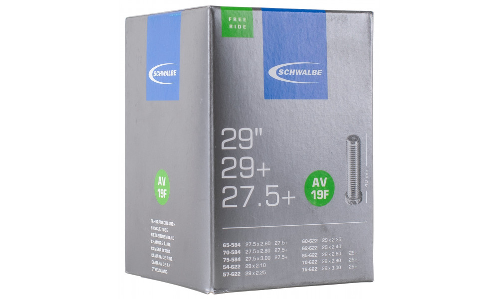 Kamera 27.5+/29+ Schwalbe AV19F 65/75-584 - 54/75-622 - 1