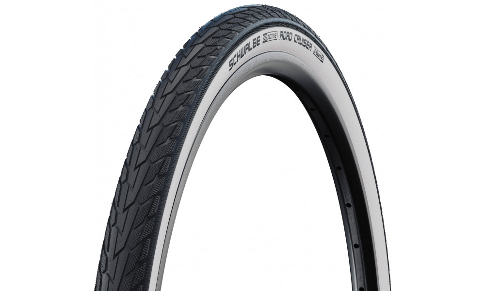 Padanga 27" Schwalbe Road Cruiser HS 484, GreenCompound Wired 28/32-630 / 27x1 1/4 Whitewall - 1
