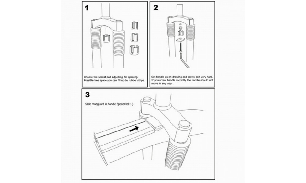 Skydelių komplektas Simpla Hammer SDE SPEEDstrap black - 2