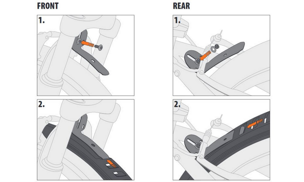 Skydelių komplektas 26-27.5 SKS Velo 65 Mountain - 4