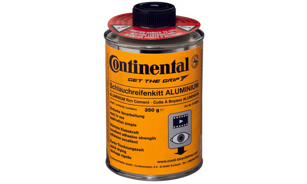 Ratlankio klijai Continental Rim cement, 350g can 
