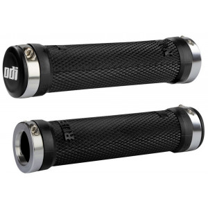 Vairo rankenėlės ODI Ruffian MTB Lock-On Bonus Pack Black/Silver