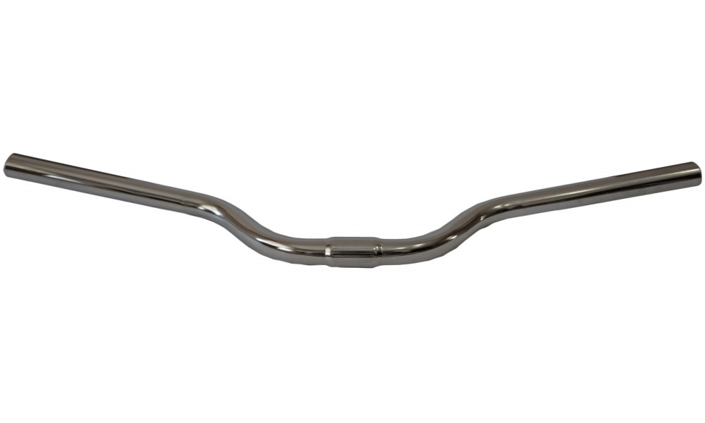 Vairas Azimut Trek steel 620x25.4mm išlenkimas 60mm silver - 2