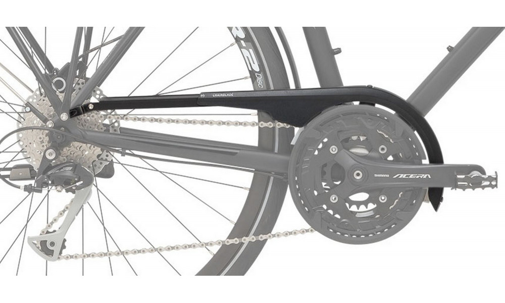 Grandinės apsauga SKS Chainblade 42-44T su laikikliu black - 2