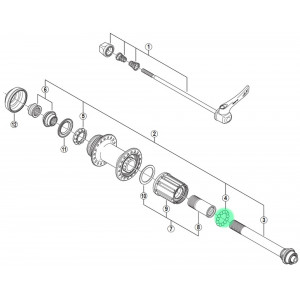 Guolio rutuliukas įvorei Shimano 3/16" plieninis