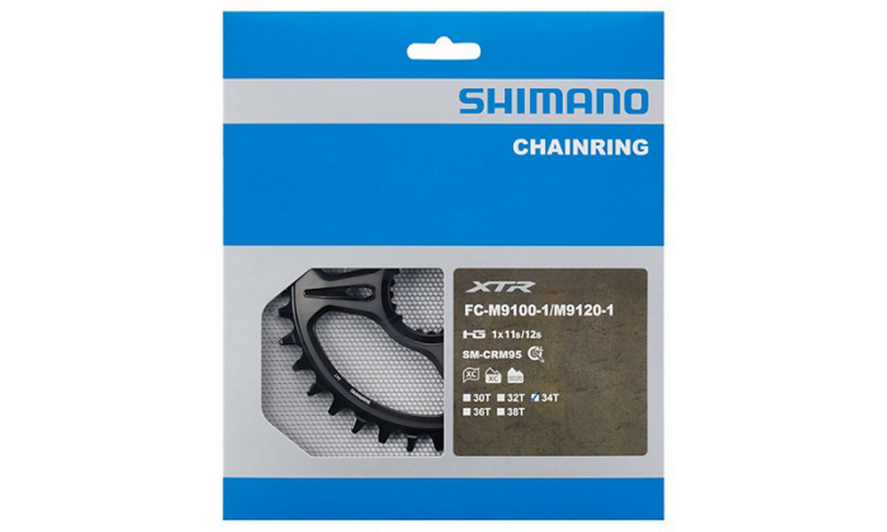 Priekinis dantratis Shimano XTR SM-CRM95 34T - 2