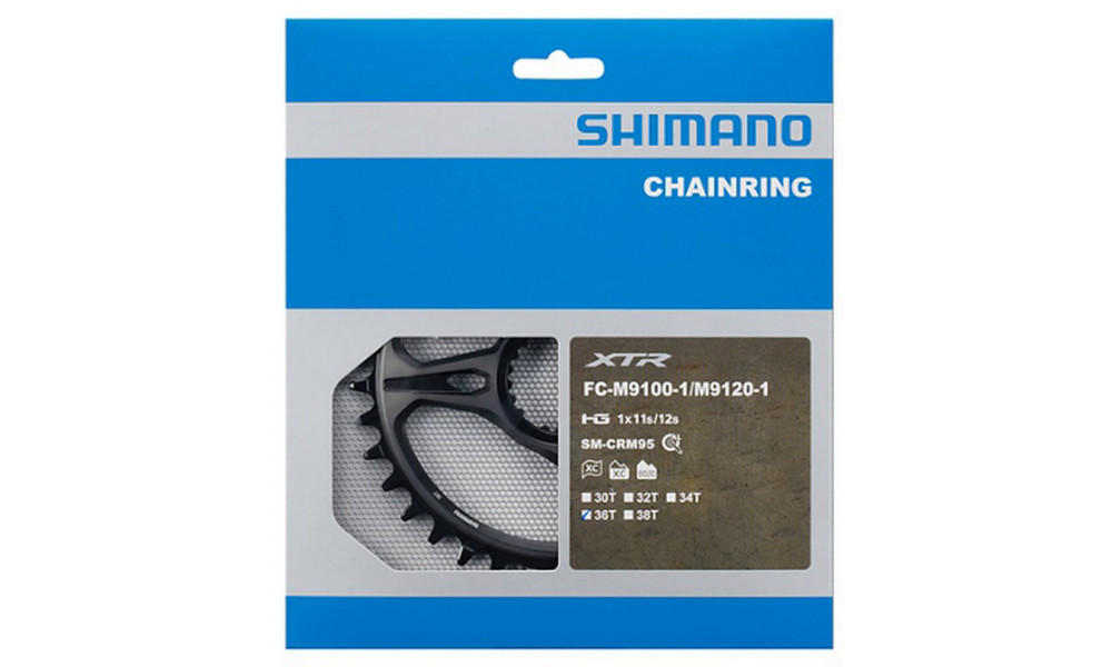 Priekinis dantratis Shimano XTR SM-CRM95 36T - 2