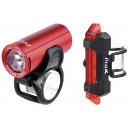 Apšvietimo komplektas ProX Pictor CREE 350Lm + 10Lm USB red