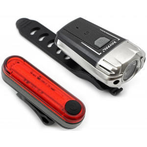 Apšvietimo komplektas Azimut Krypton 300lm + Sodium 120lm USB