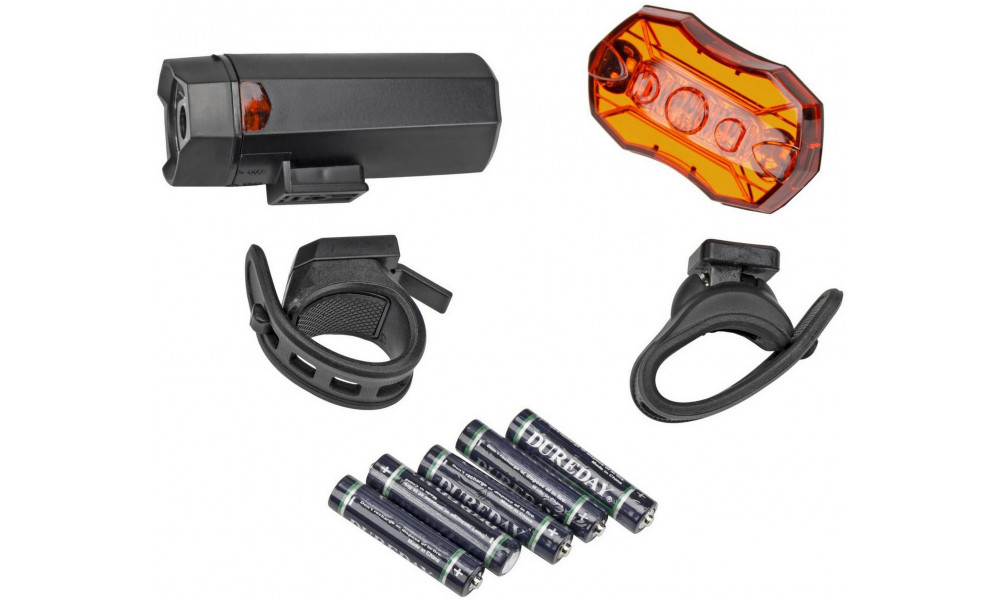 Apšvietimo komplektas Azimut Hexagon 40lm + Rubin 5LED - 8