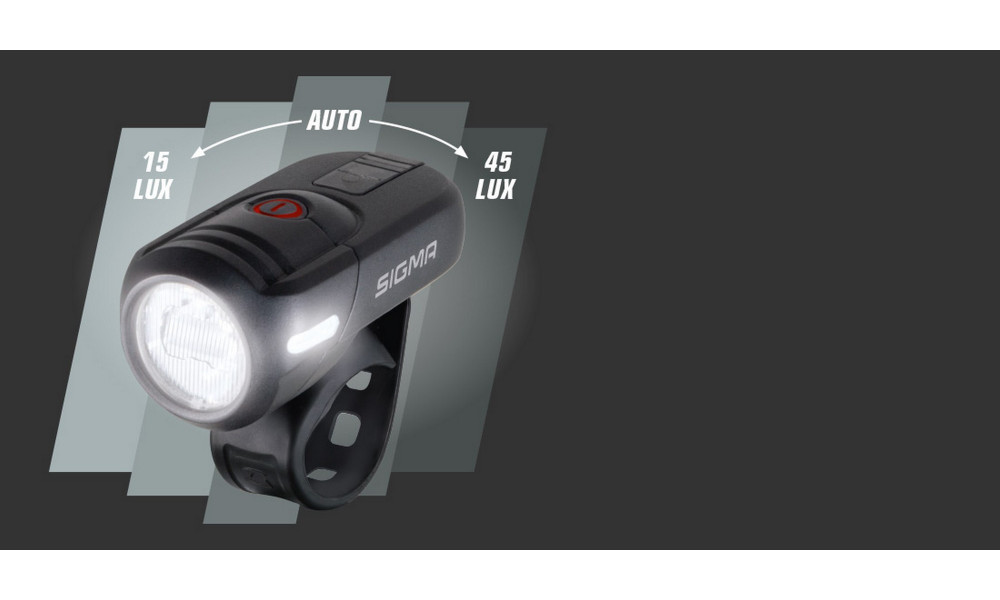 Priekinė lempa Sigma AURA 45 USB - 6