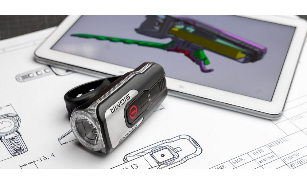 Priekinė lempa Sigma AURA 80 USB - 6