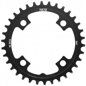 Priekinis dantratis SunRace CRMX00 Narrow-Wide Alu 96BCD 10/11/12-speed 34T