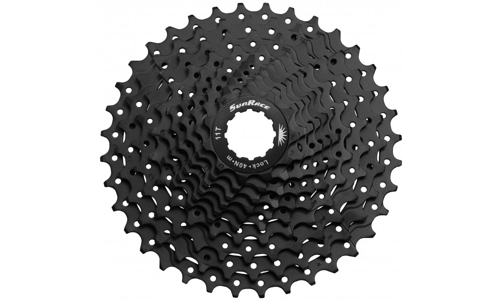 Galinis žvaigždžių blokas SunRace CSMS1 10-speed 11-36T black 