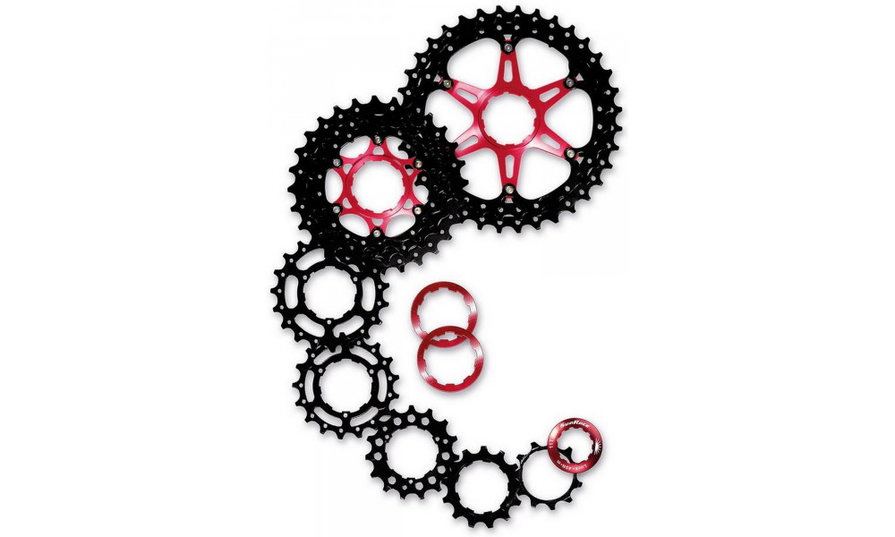 Galinis žvaigždžių blokas SunRace CSMX0 10-speed 11-36T black - 2
