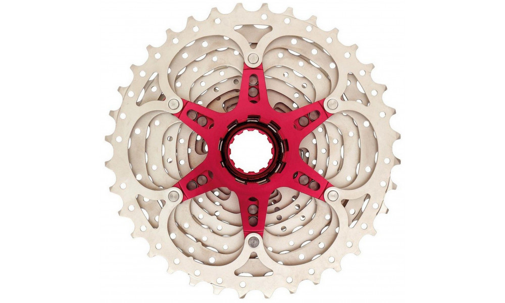 Galinis žvaigždžių blokas SunRace CSMX0 10-speed 11-36T metallic - 2