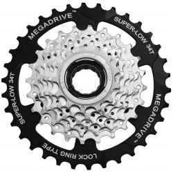 Galinis žvaigždžių blokas SunRace MFM4S 7-speed 13-34T zinc (užsukamas)