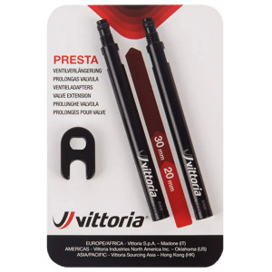 Ventilio prailginimas Vittoria 30mm (2vnt. in alu + spanner)