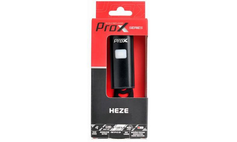 Priekinė lempa ProX Heze 400Lm USB - 3