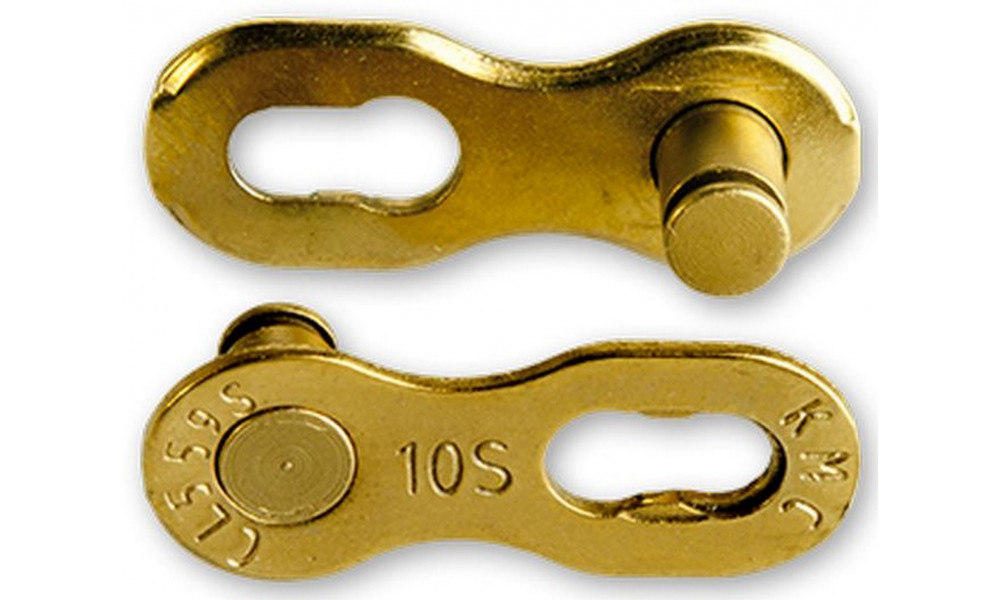 Grandinės sujungimas KMC MissingLink 10R Ti-N Gold (2 pcs.)