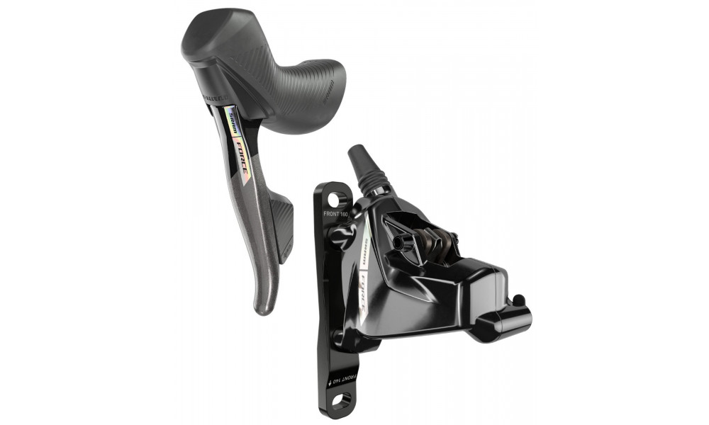 Diskiniai stabdžiai galiniai SRAM Force eTap AXS D2 hydraulic flat mount 2x12-speed left - 1