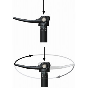 Priekinės įvorės ašis SRAM Maxle Ultimate Gravel 12x100mm M12x1.5mm