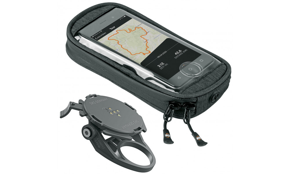 Telefono laikiklis ir dėklas SKS Compit Stem & Com + Smartbag 