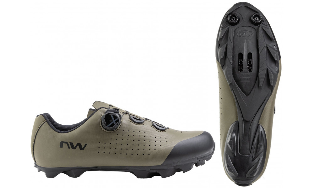 Dviratininko batai Northwave Scorpius Plus 4 MTB XC green forest-black - 1