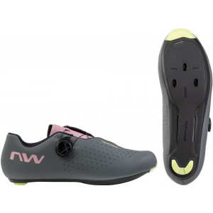 Dviratininko batai Northwave Sonic Plus Road dark grey-dusty malva