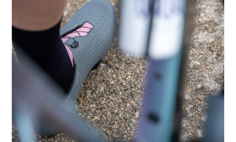 Dviratininko batai Northwave Sonic Plus Road dark grey-dusty malva - 3