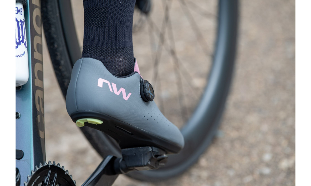 Dviratininko batai Northwave Sonic Plus Road dark grey-dusty malva - 4