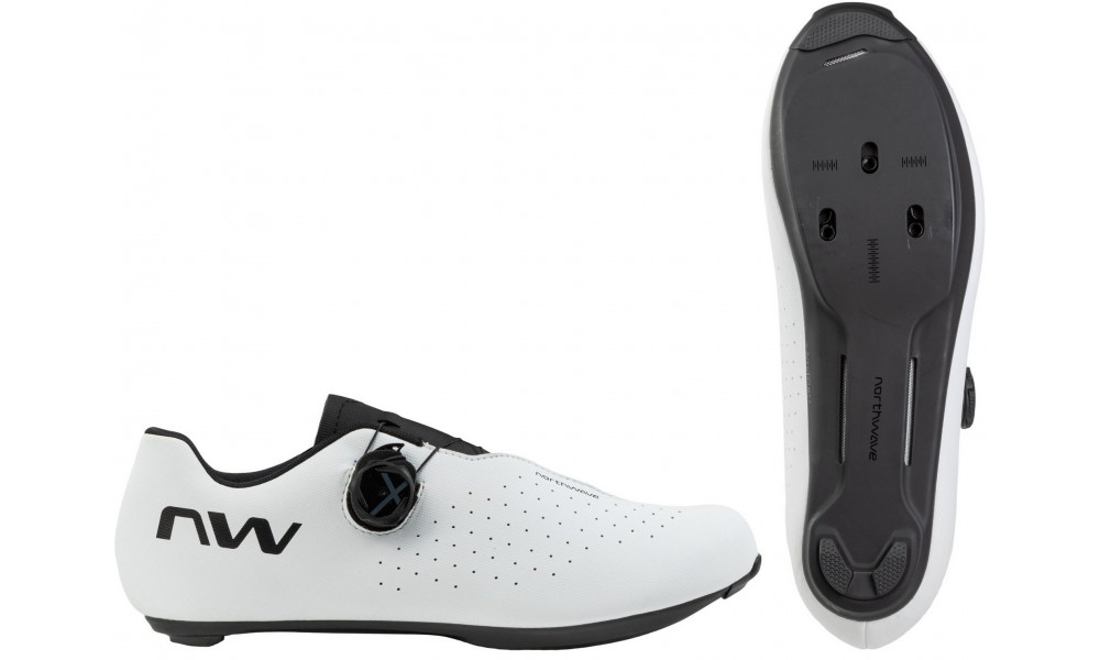 Dviratininko batai Northwave Sonic Plus Road white-black - 1