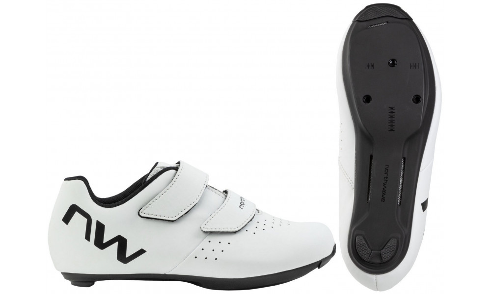 Dviratininko batai Northwave Sonic Junior Road white-black - 1