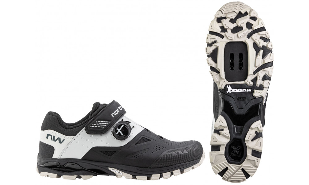 Dviratininko batai Northwave Spider Plus 3 MTB AM black-light grey - 1