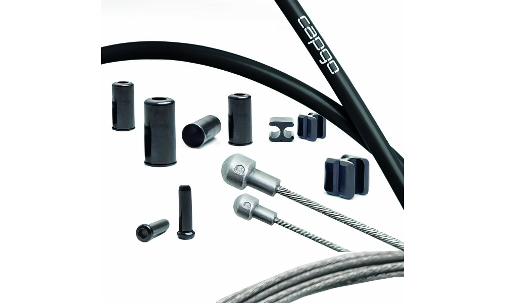 Stabdžių troselių komplektas Capgo BL stainless Shimano/Sram Road black 