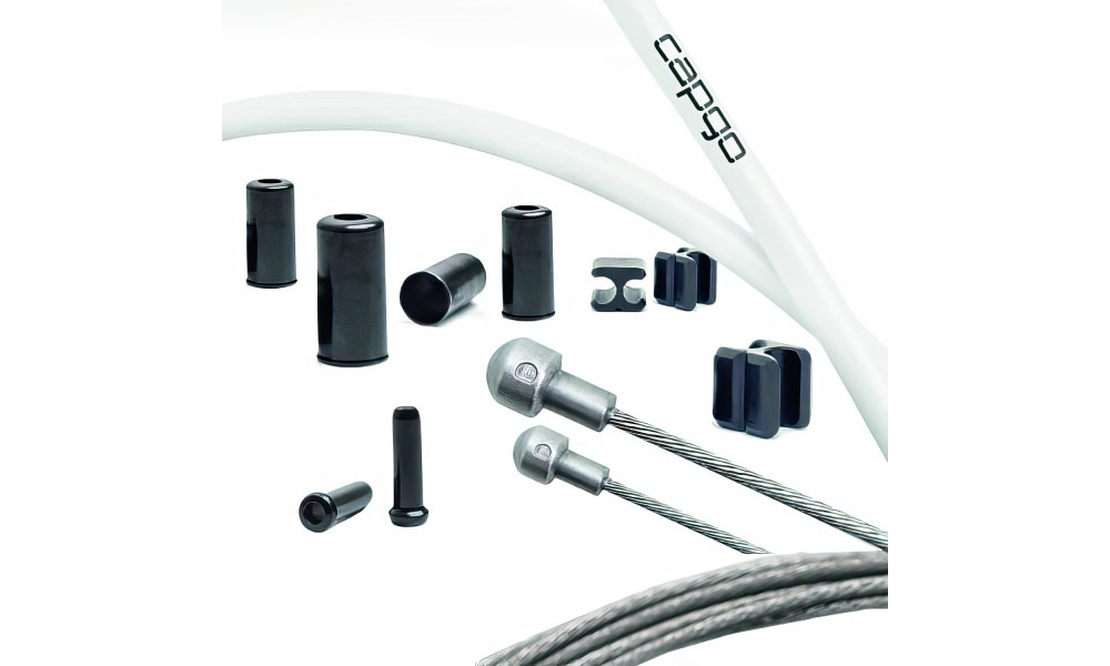 Stabdžių troselių komplektas Capgo BL stainless Shimano/Sram Road white 