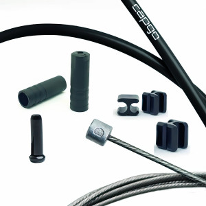 Pavarų troselių komplektas Capgo BL Single(1x) stainless Shimano/Sram MTB & E-Bike 1x11/12/13 black